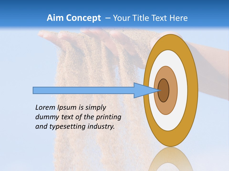 Time Is Running Like Sand Through Your Fingers PowerPoint Template