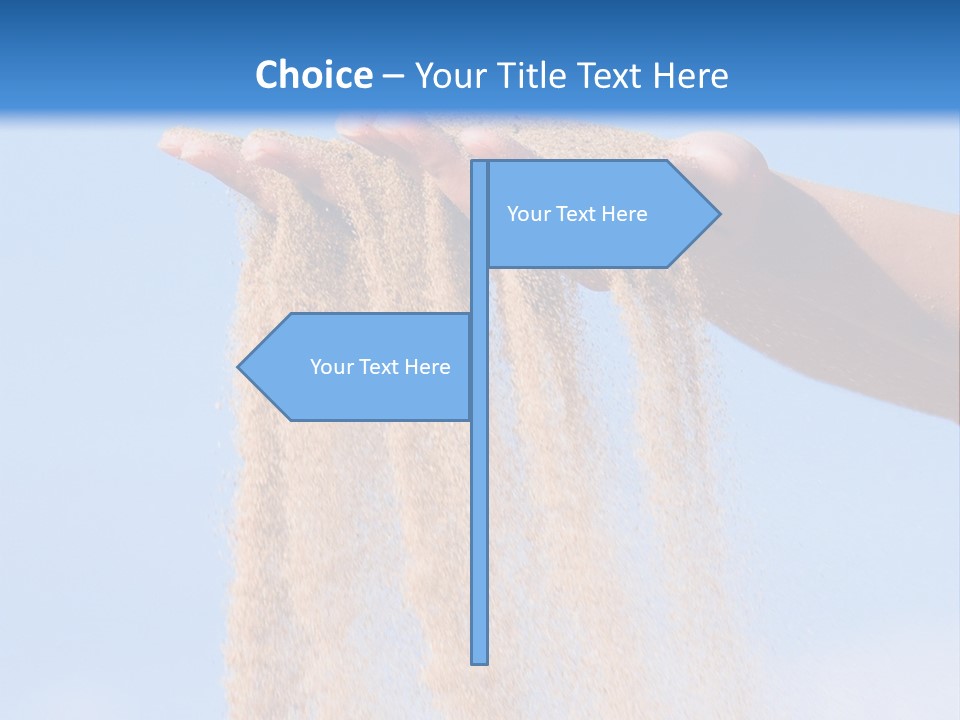 Time Is Running Like Sand Through Your Fingers PowerPoint Template