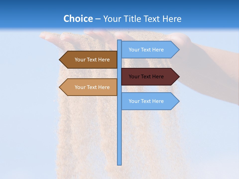 Time Is Running Like Sand Through Your Fingers PowerPoint Template