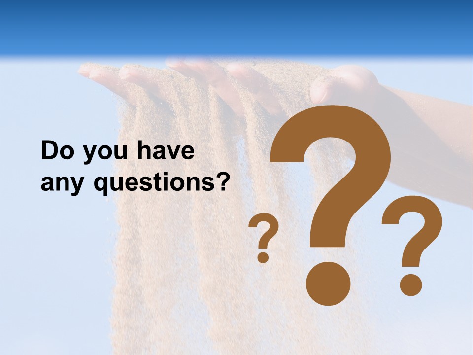 Time Is Running Like Sand Through Your Fingers PowerPoint Template