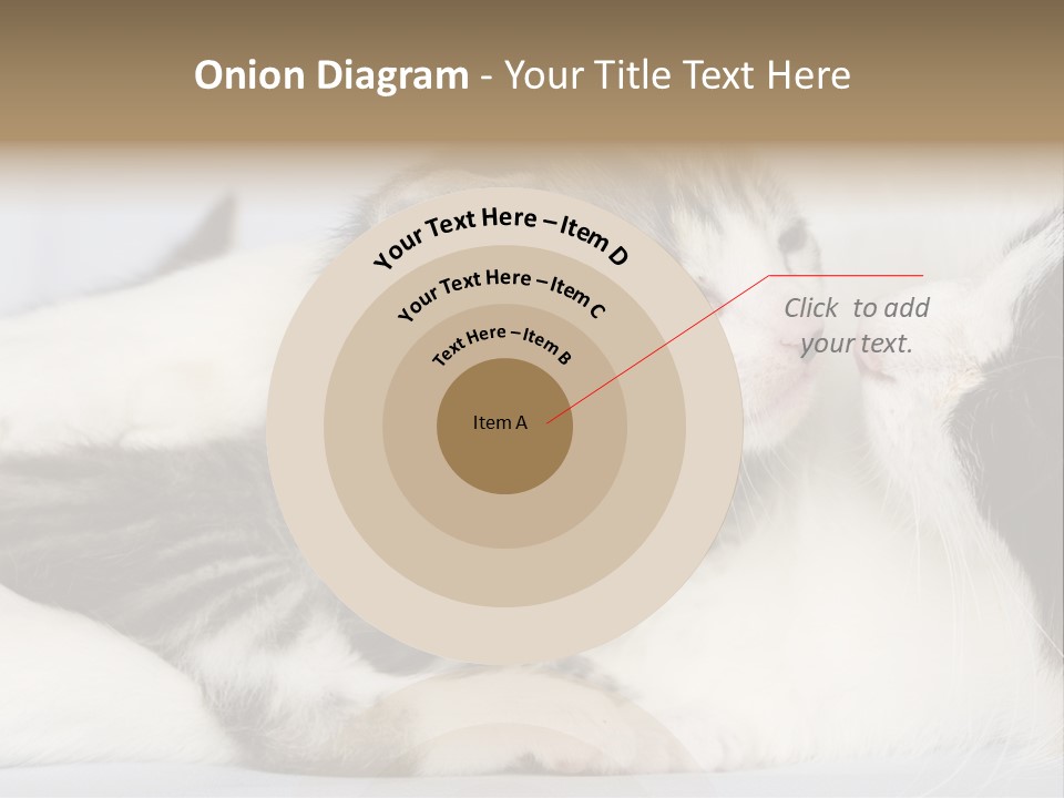 Kitten With Mom PowerPoint Template