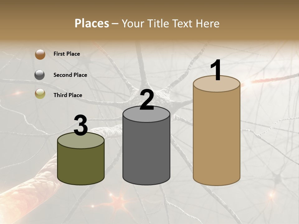 Inside The Brain. Concept Of Neurons And Nervous System. PowerPoint Template