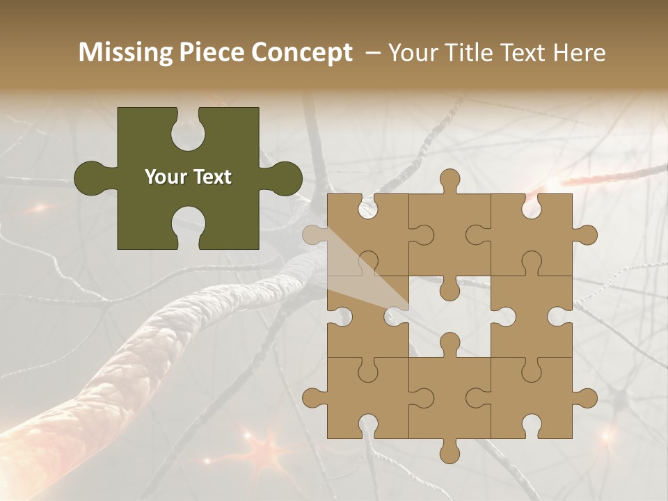 Inside The Brain. Concept Of Neurons And Nervous System. PowerPoint Template