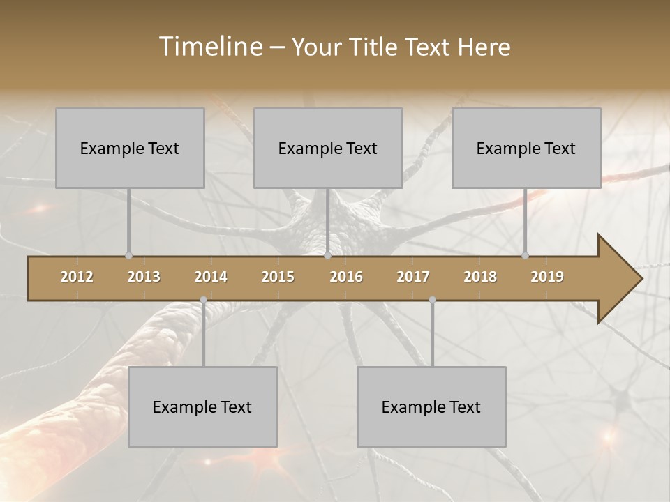 Inside The Brain. Concept Of Neurons And Nervous System. PowerPoint Template