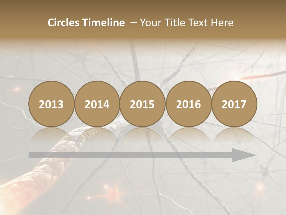 Inside The Brain. Concept Of Neurons And Nervous System. PowerPoint Template