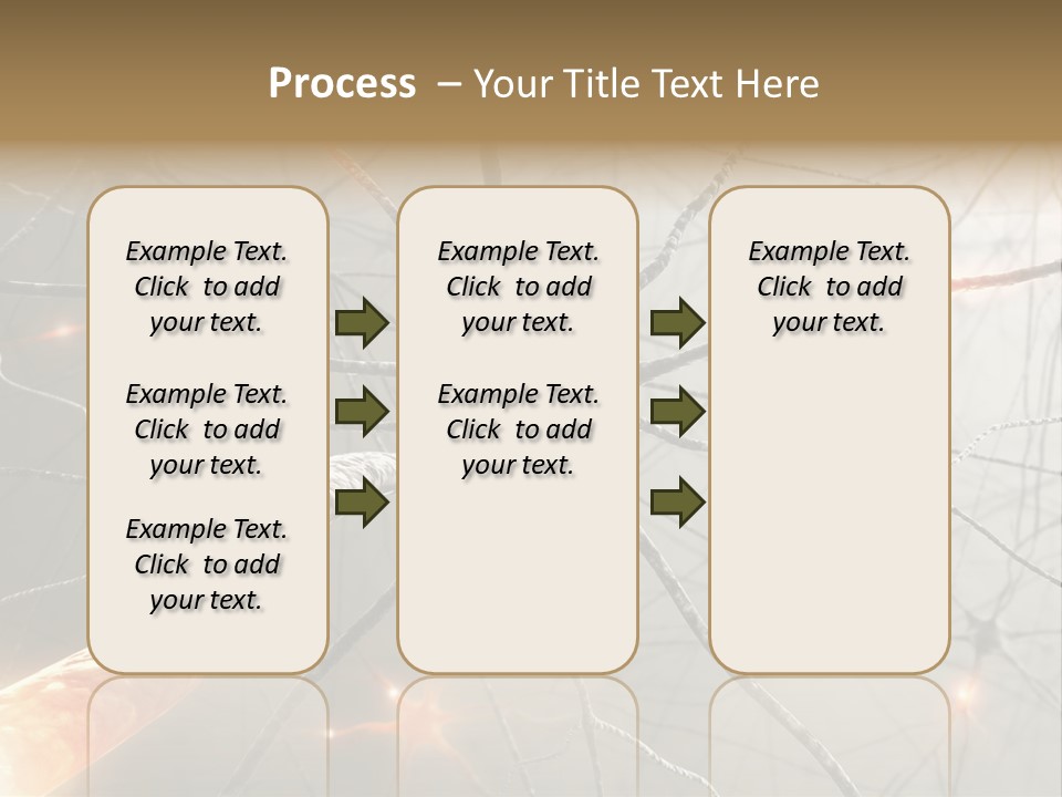Inside The Brain. Concept Of Neurons And Nervous System. PowerPoint Template