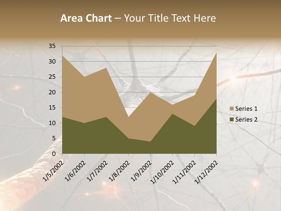 Inside The Brain. Concept Of Neurons And Nervous System. PowerPoint Template
