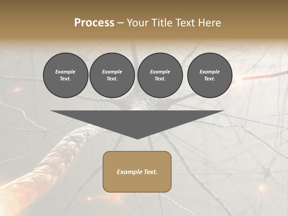 Inside The Brain. Concept Of Neurons And Nervous System. PowerPoint Template
