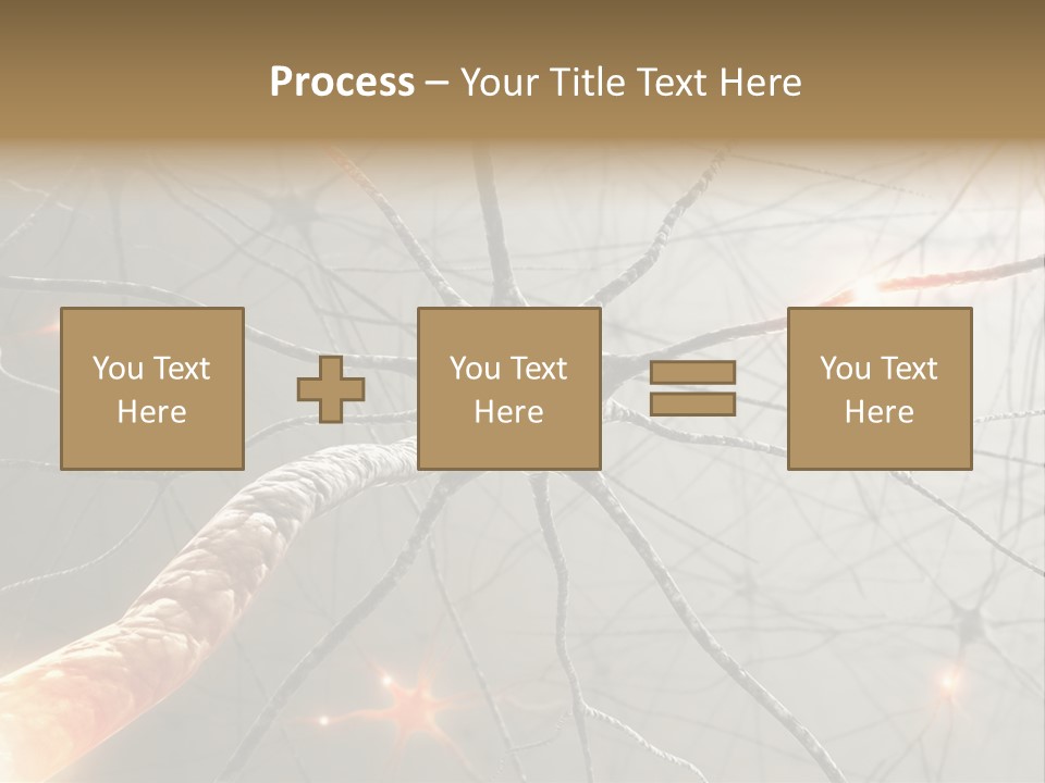 Inside The Brain. Concept Of Neurons And Nervous System. PowerPoint Template