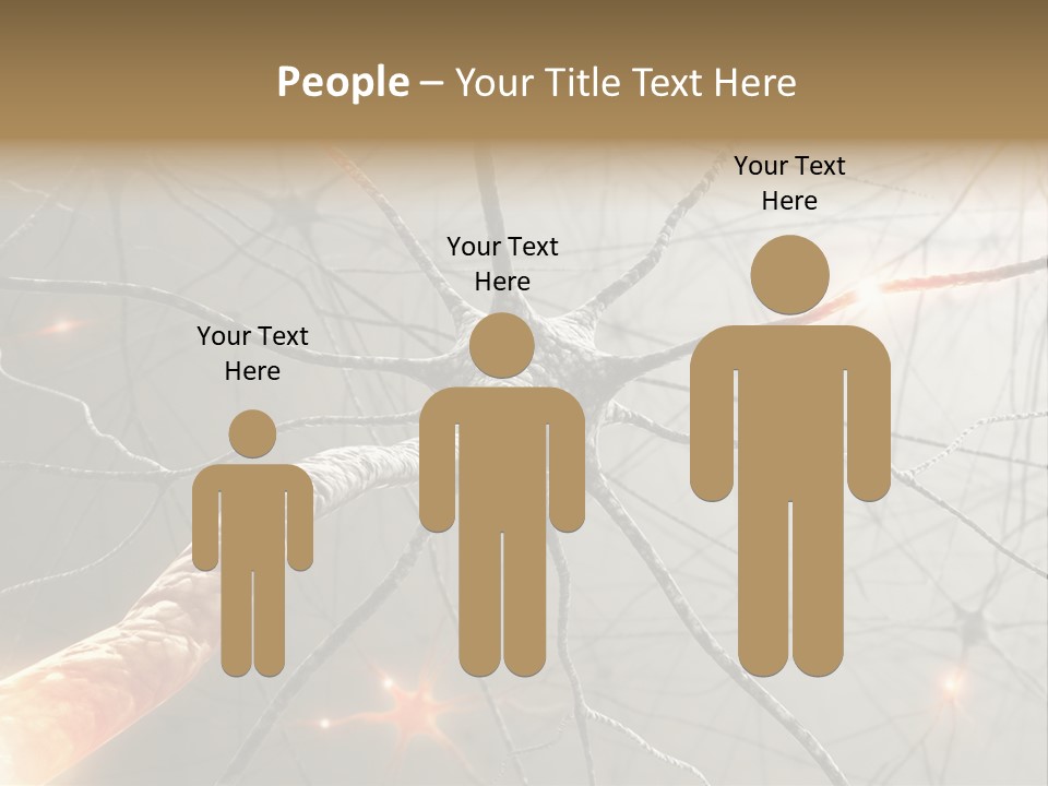 Inside The Brain. Concept Of Neurons And Nervous System. PowerPoint Template