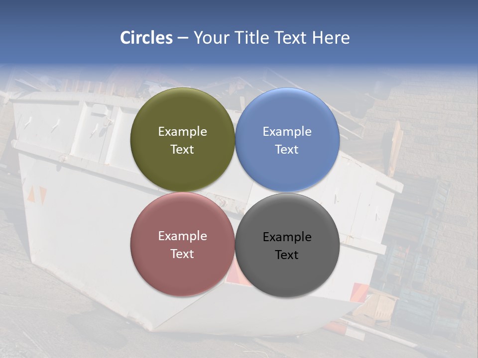 A Large White Boat Sitting In Front Of A Building PowerPoint Template