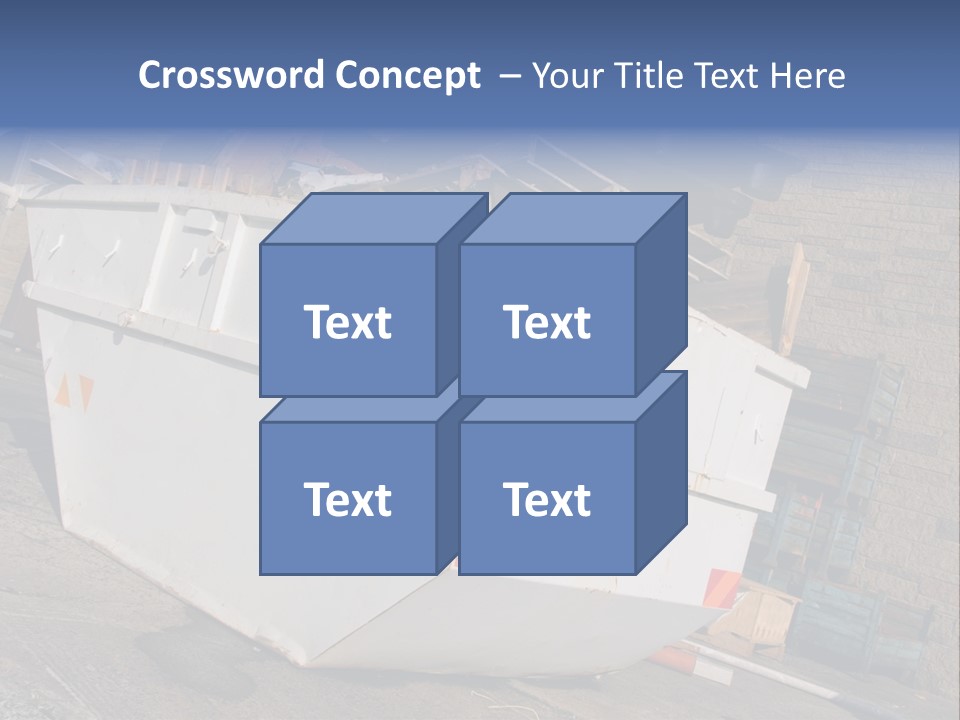 A Large White Boat Sitting In Front Of A Building PowerPoint Template