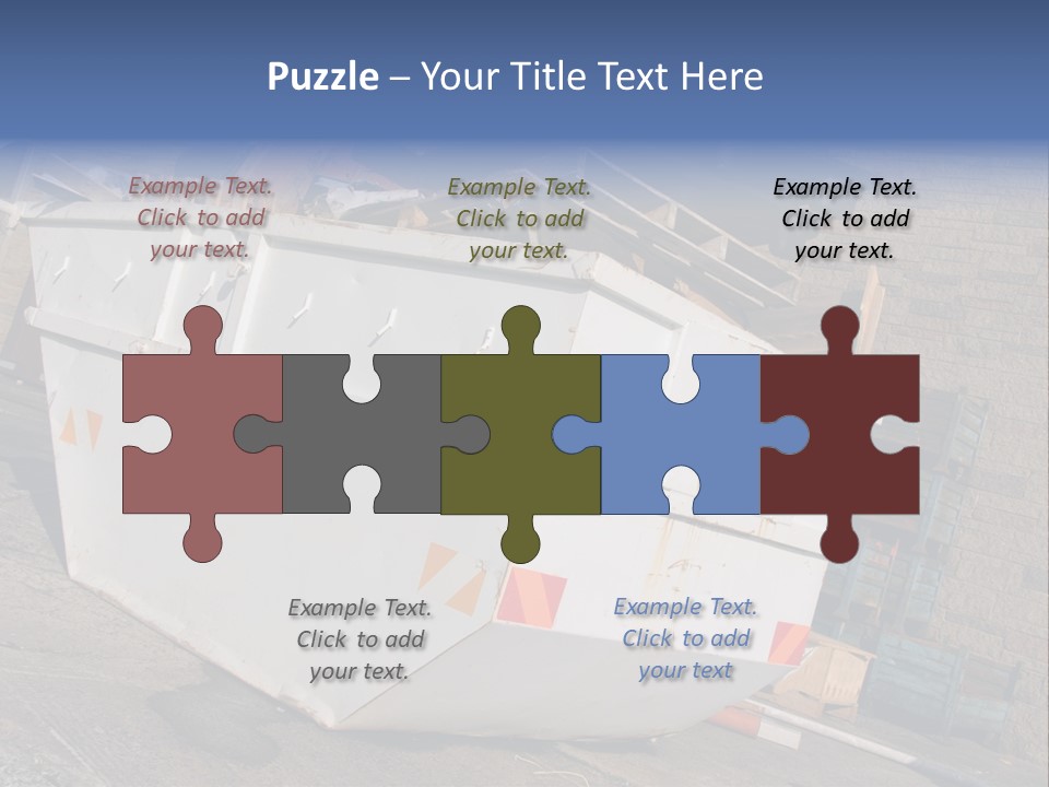 A Large White Boat Sitting In Front Of A Building PowerPoint Template