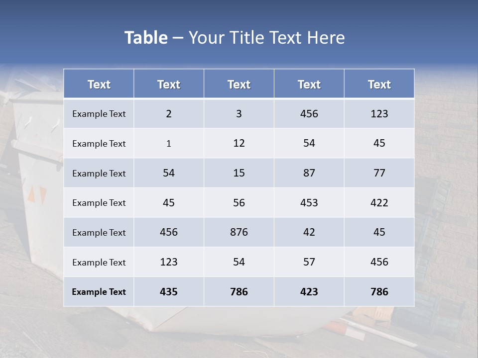 A Large White Boat Sitting In Front Of A Building PowerPoint Template