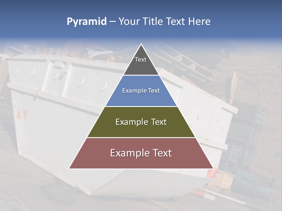 A Large White Boat Sitting In Front Of A Building PowerPoint Template