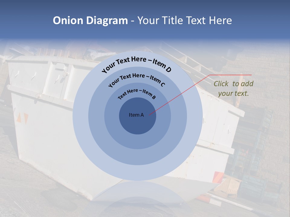 A Large White Boat Sitting In Front Of A Building PowerPoint Template