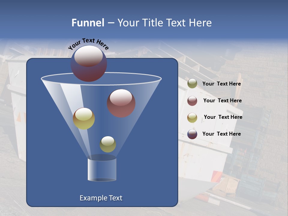 A Large White Boat Sitting In Front Of A Building PowerPoint Template