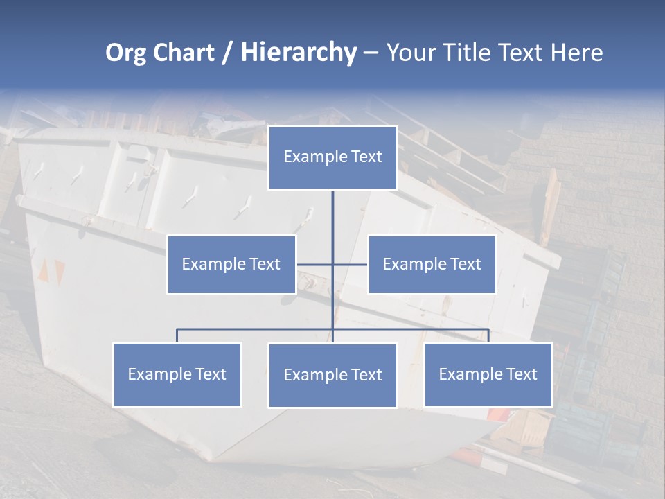 A Large White Boat Sitting In Front Of A Building PowerPoint Template