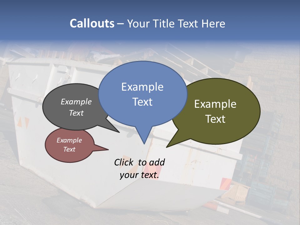 A Large White Boat Sitting In Front Of A Building PowerPoint Template