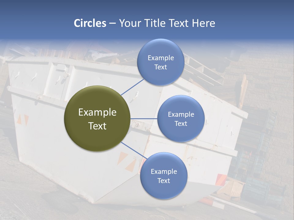 A Large White Boat Sitting In Front Of A Building PowerPoint Template