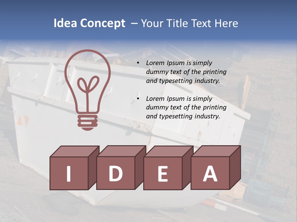 A Large White Boat Sitting In Front Of A Building PowerPoint Template