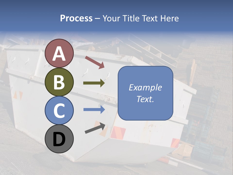 A Large White Boat Sitting In Front Of A Building PowerPoint Template
