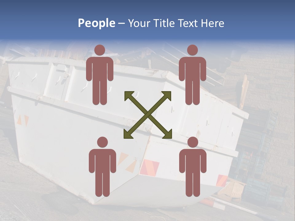 A Large White Boat Sitting In Front Of A Building PowerPoint Template