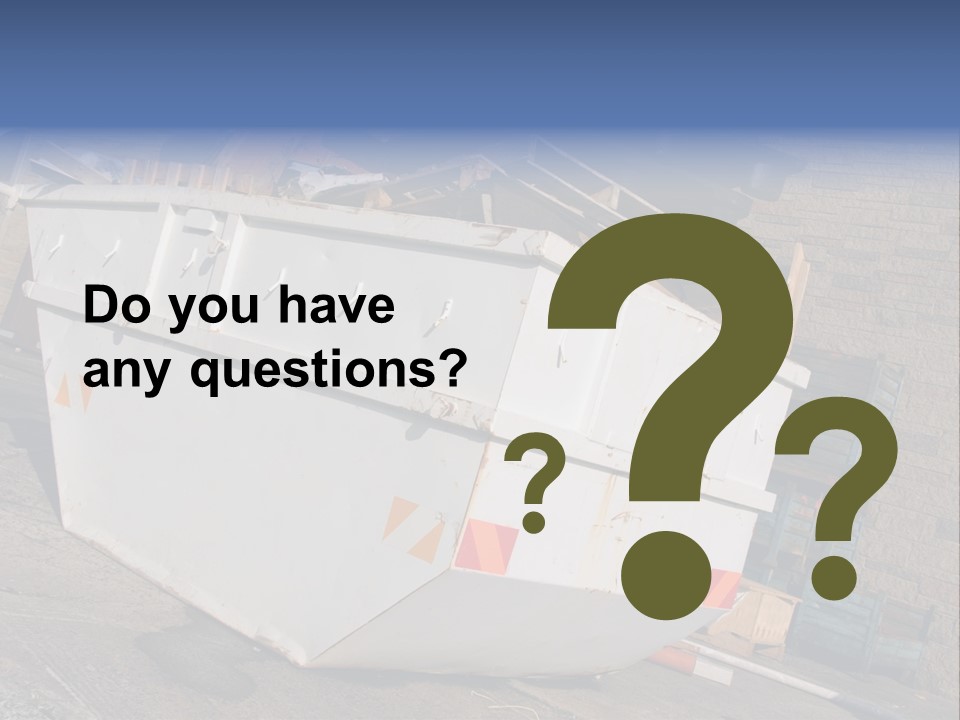 A Large White Boat Sitting In Front Of A Building PowerPoint Template