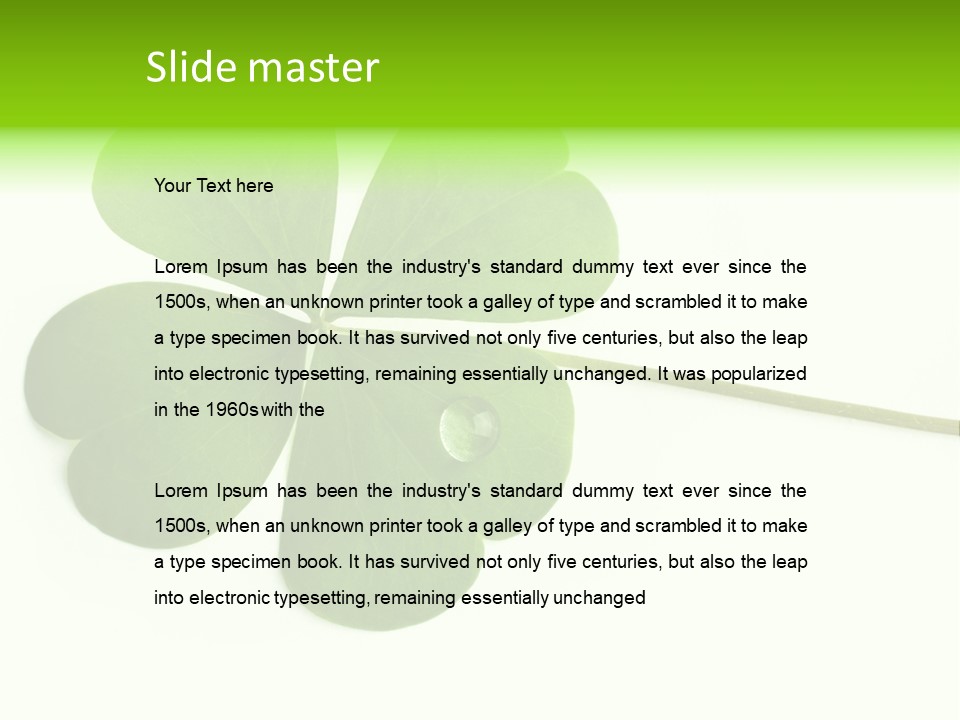 Shamrock PowerPoint Template