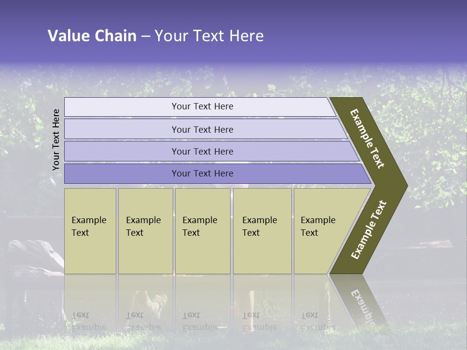 Aged Couple Enjoy Spring Morning On The Bench Near Lake In The Park PowerPoint Template