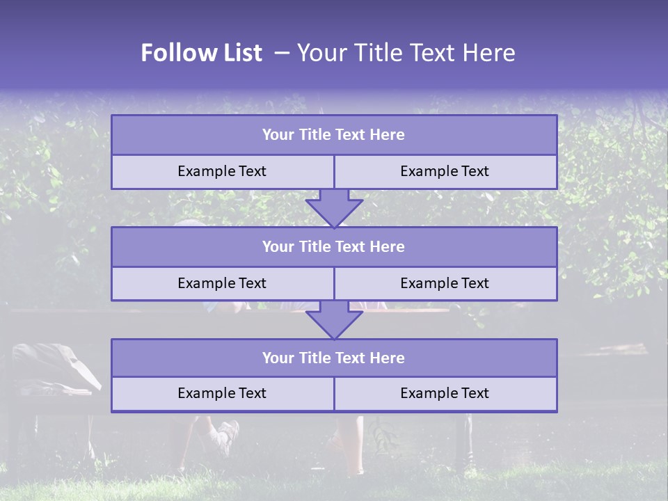 Aged Couple Enjoy Spring Morning On The Bench Near Lake In The Park PowerPoint Template