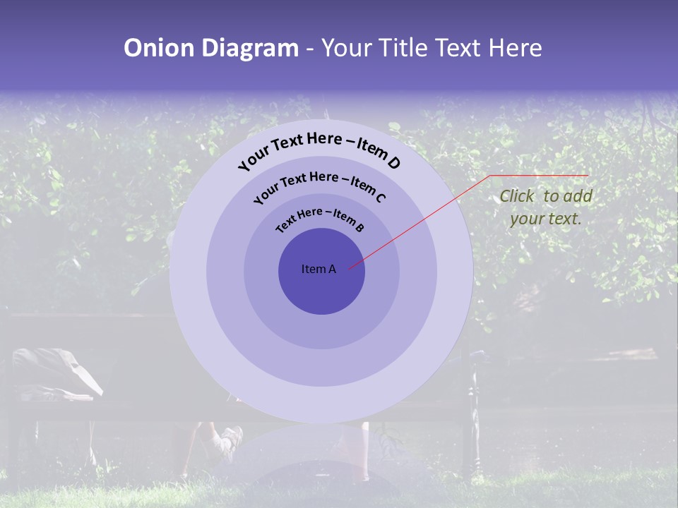 Aged Couple Enjoy Spring Morning On The Bench Near Lake In The Park PowerPoint Template