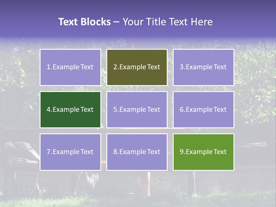 Aged Couple Enjoy Spring Morning On The Bench Near Lake In The Park PowerPoint Template