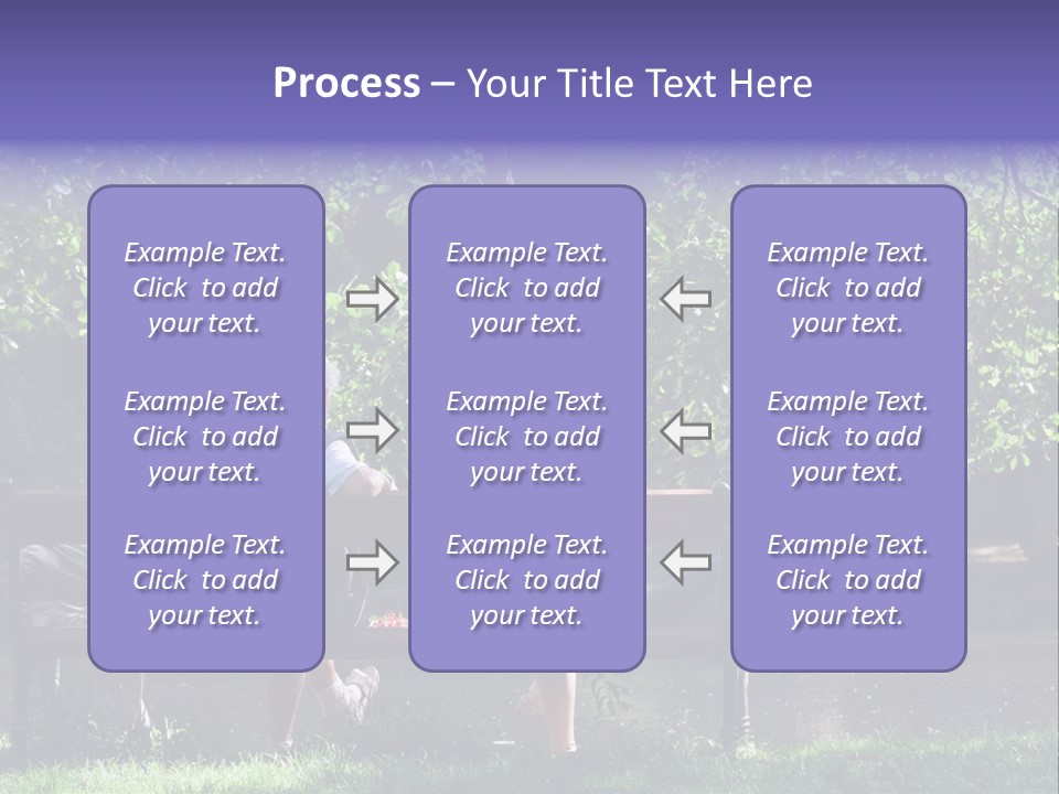 Aged Couple Enjoy Spring Morning On The Bench Near Lake In The Park PowerPoint Template