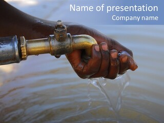 Thirst In Africa PowerPoint Template