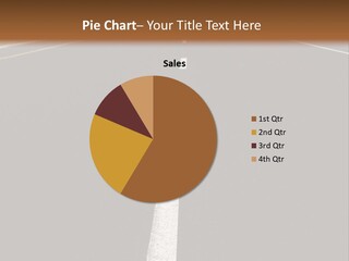 Airplane Composing With Sunset And Road PowerPoint Template