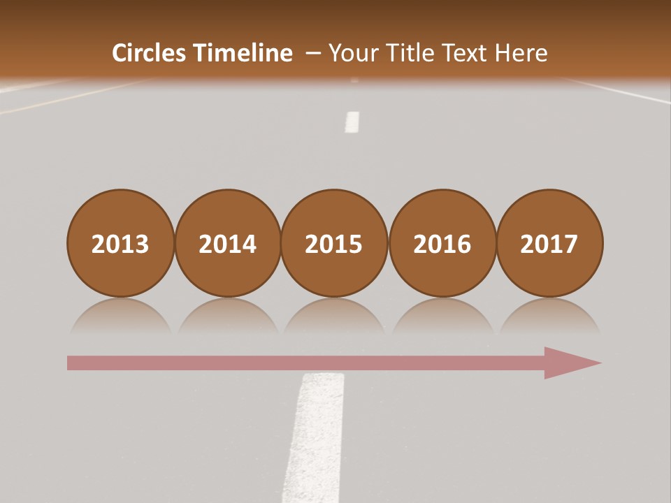 Airplane Composing With Sunset And Road PowerPoint Template