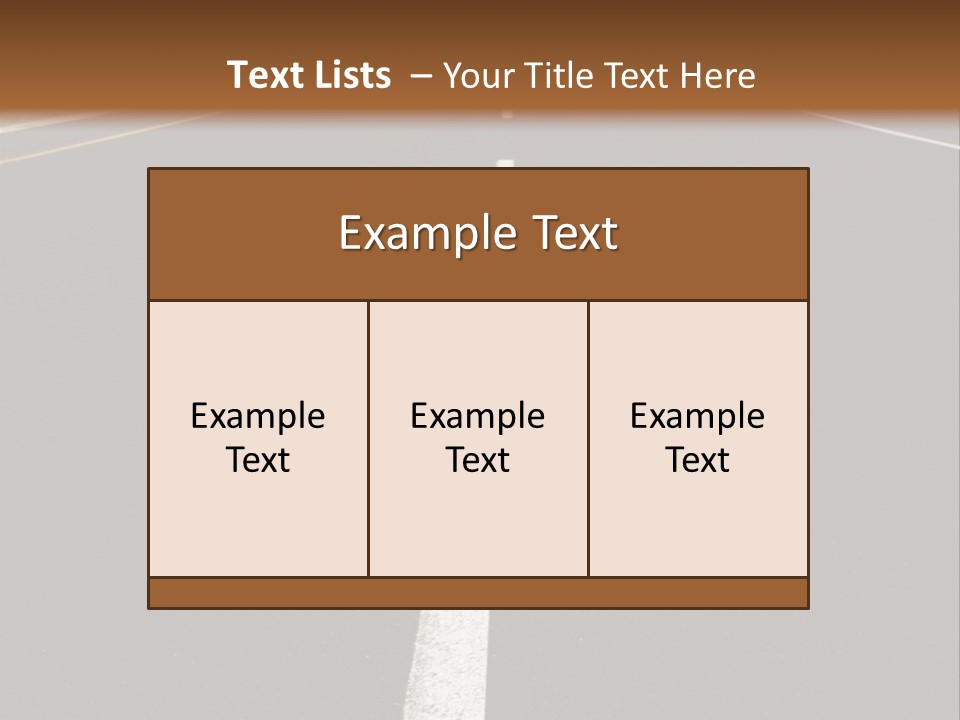 Airplane Composing With Sunset And Road PowerPoint Template