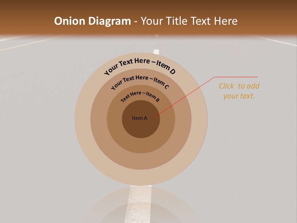 Airplane Composing With Sunset And Road PowerPoint Template