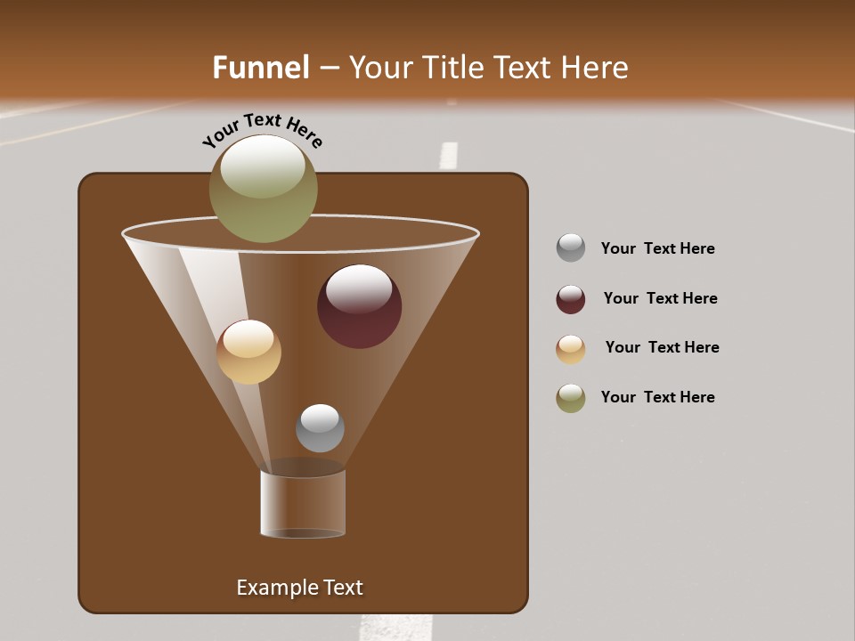 Airplane Composing With Sunset And Road PowerPoint Template