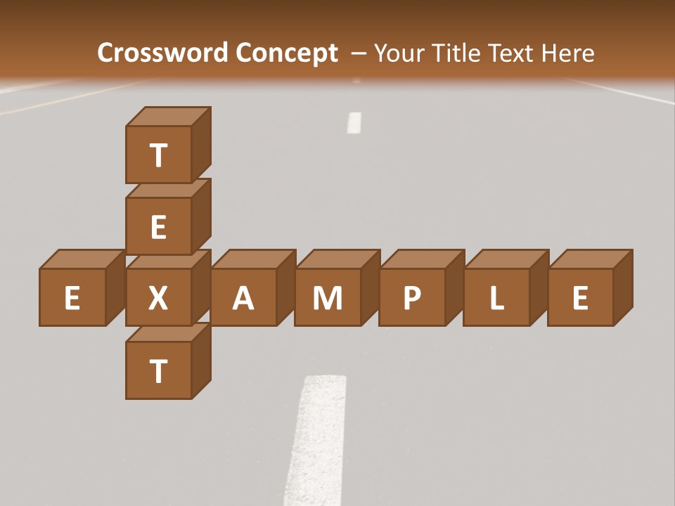Airplane Composing With Sunset And Road PowerPoint Template