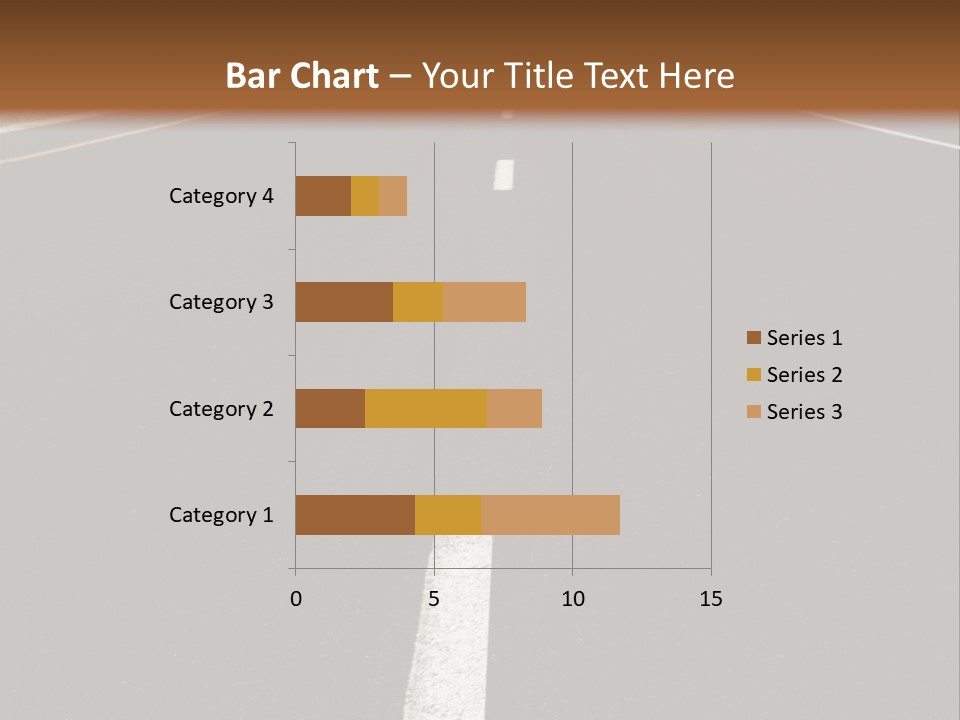 Airplane Composing With Sunset And Road PowerPoint Template
