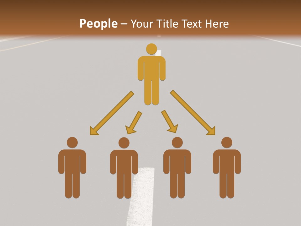 Airplane Composing With Sunset And Road PowerPoint Template