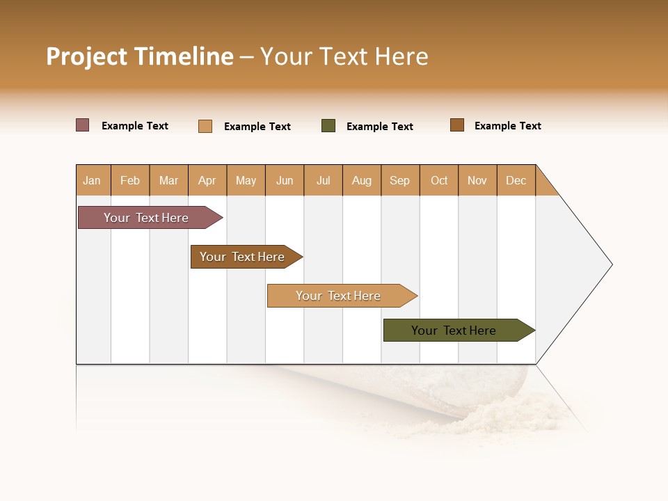 Wooden Spoon With Flour PowerPoint Template