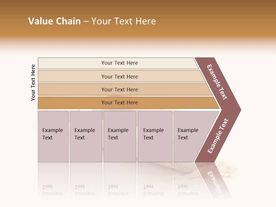 Wooden Spoon With Flour PowerPoint Template