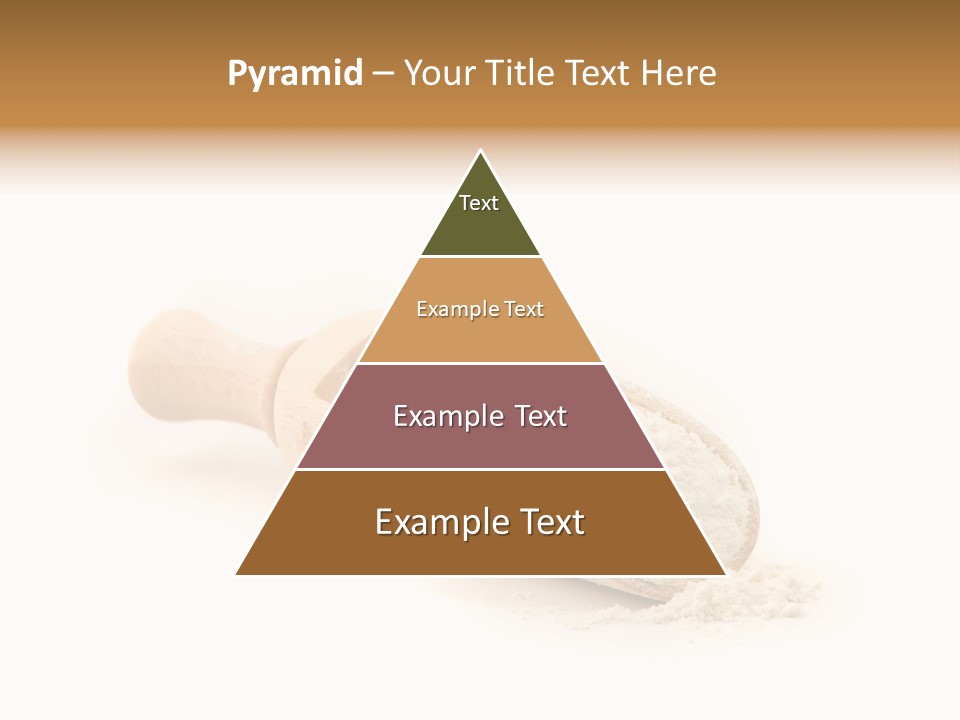 Wooden Spoon With Flour PowerPoint Template