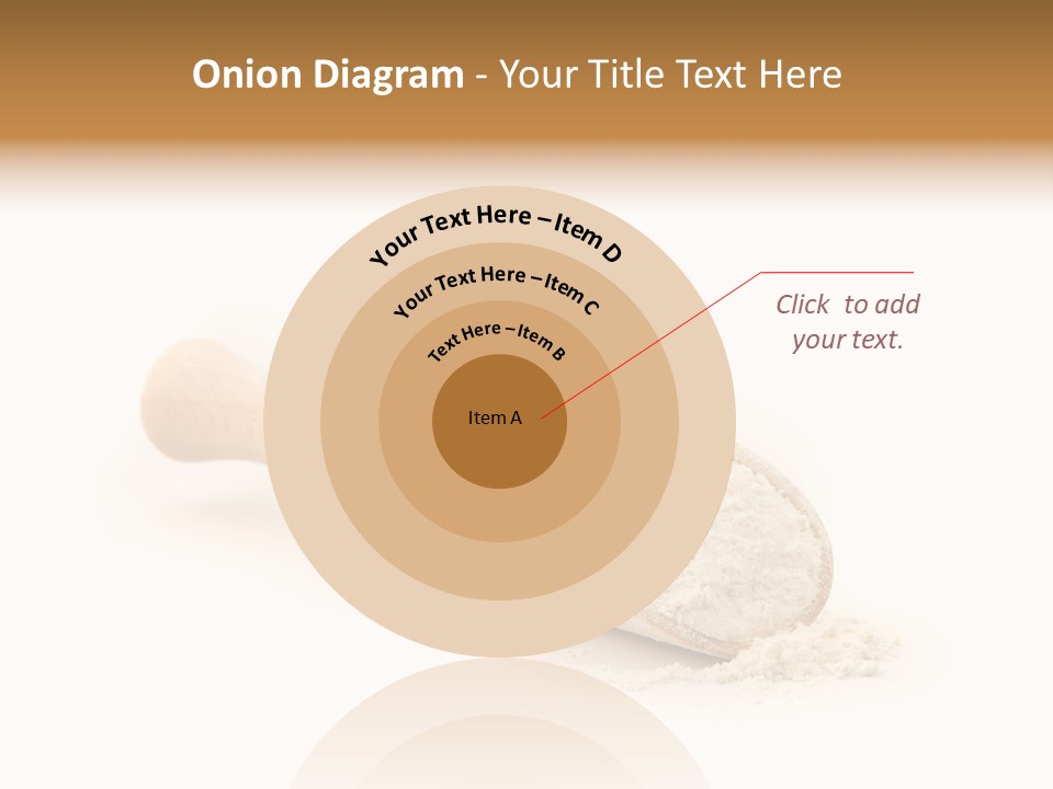 Wooden Spoon With Flour PowerPoint Template