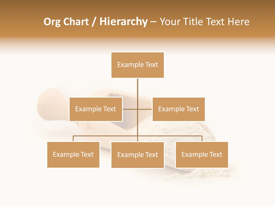 Wooden Spoon With Flour PowerPoint Template