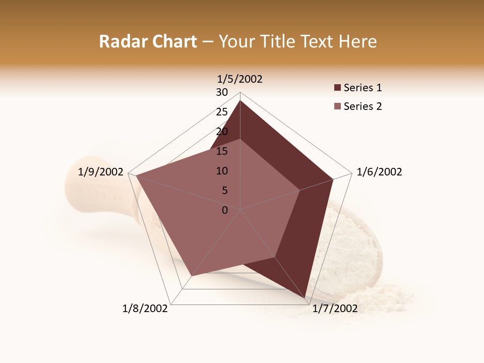 Wooden Spoon With Flour PowerPoint Template