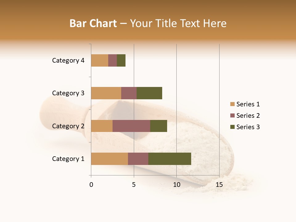 Wooden Spoon With Flour PowerPoint Template